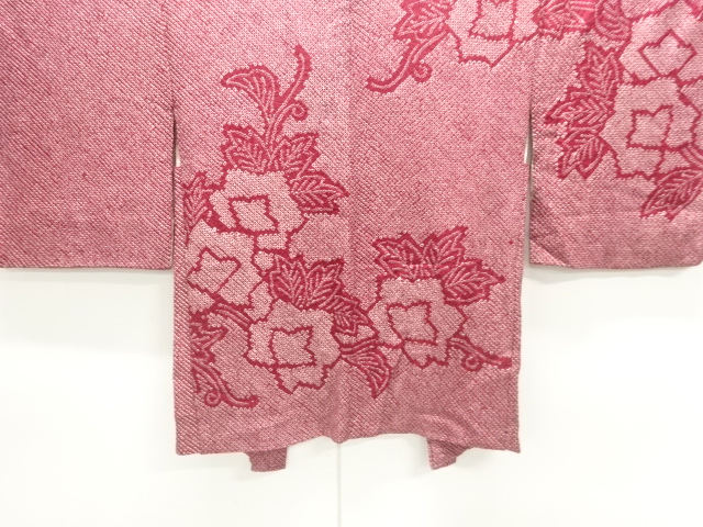 アンティーク　本総絞り　花模様絵羽織